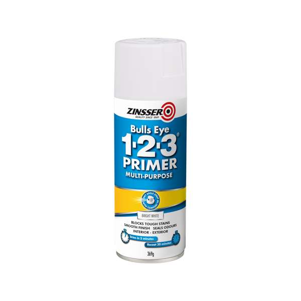 Zinsser Bulls Eye 123 White Spray 369g