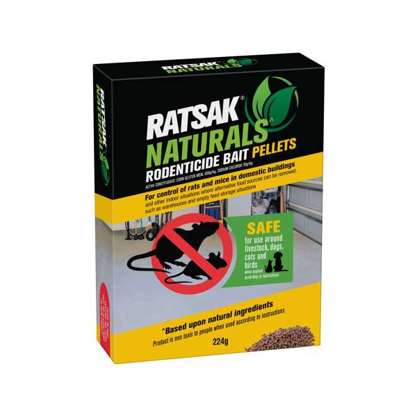 Ratsak Naturals Rodent Bait Pellets 224g