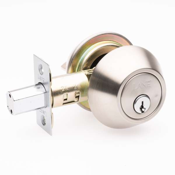 Lane Deadbolt Double Cylinder Satin Stainless Steel