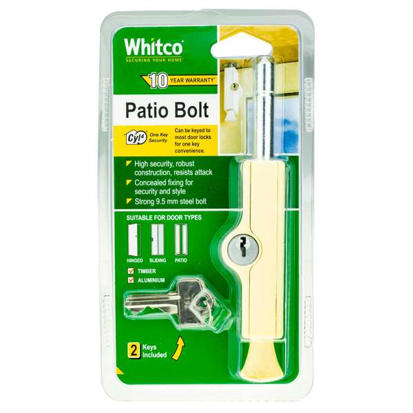 Whitco Primrose Patio Bolt