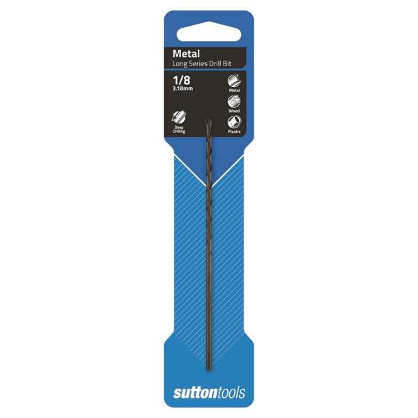 Sutton Tools 1/8" Long Series Jobber Drill Bit