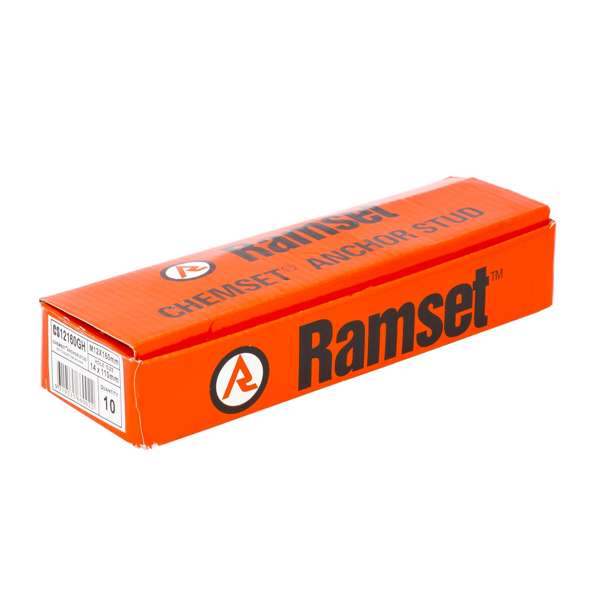 Ramset Chemset Stud Galv M12 x 160mm (10pk)