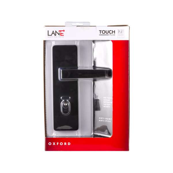 Lane Oxford Security Lever Entrance Set Matte Black