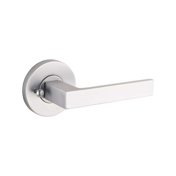 Lane Cambridge Privacy Leverset Round Brushed Satin Chrome