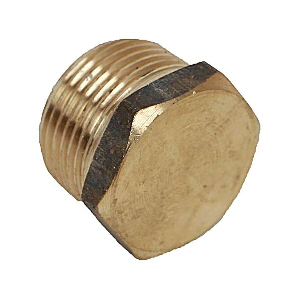 Brasshards Plug Hex Brass 15mm