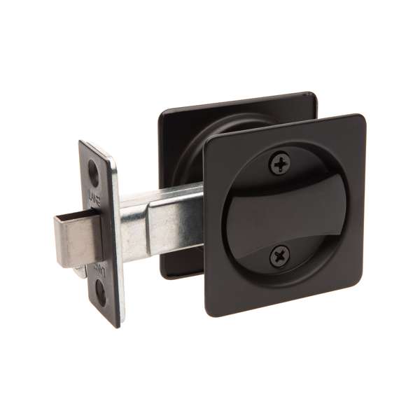 Lane Cavity Door Slider Privacy Square Matte Black