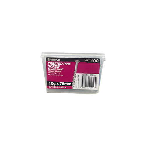 Buildex Screw T25 Star Drive Treated Pine Climacoat 10G x 75mm 50 Pack