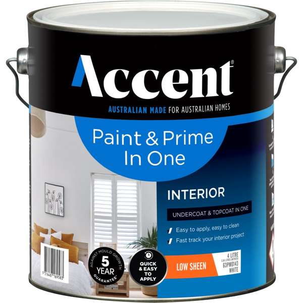 Accent Prime & Paint Interior Low Sheen White