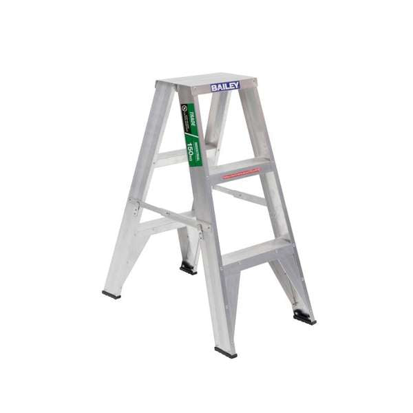 Bailey Trade Aluminium Double Sided Ladder 150kg Industrial