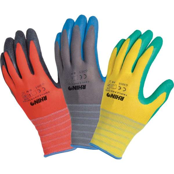 Rhino Gloves Triple Saver Pack