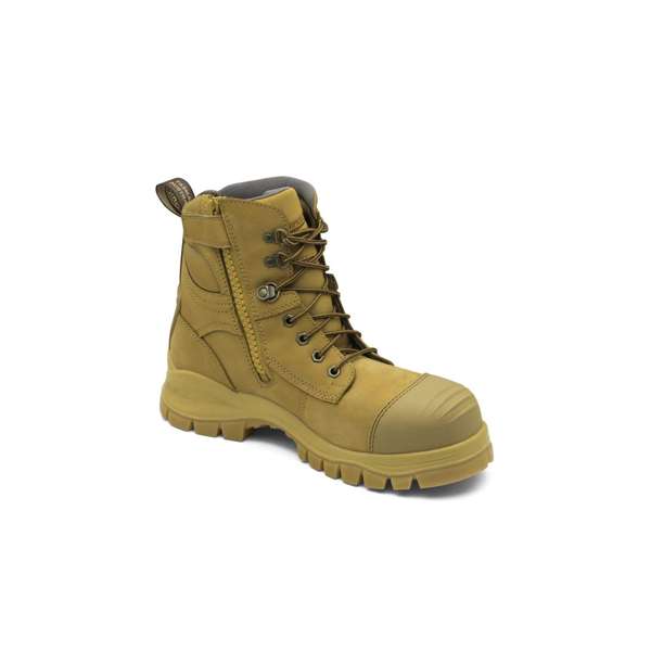 Blundstone 992 Nubuck Water Resistant Lace Up/Zip Ankle Safety Boot