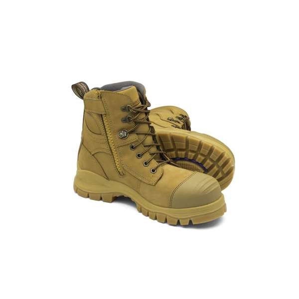 Blundstone 992 Nubuck Water Resistant Lace Up/Zip Ankle Safety Boot