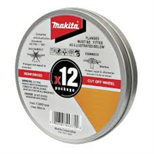 Makita Disc Cutting Inox 125x1.2mm 12Pk D-20535-12
