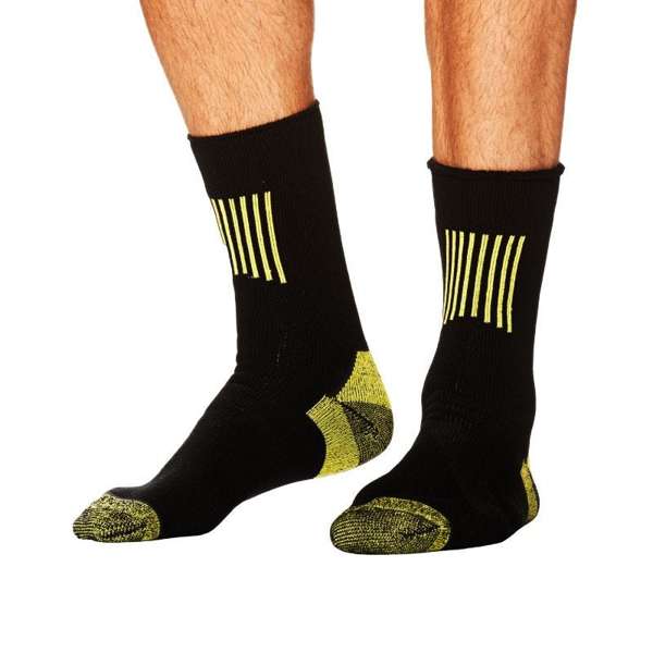 Tradie Mens 2 Pack Work Sock Black