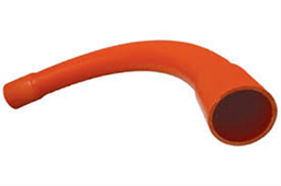 Conduit Sweep Bend 63mm 90 Degree Orange