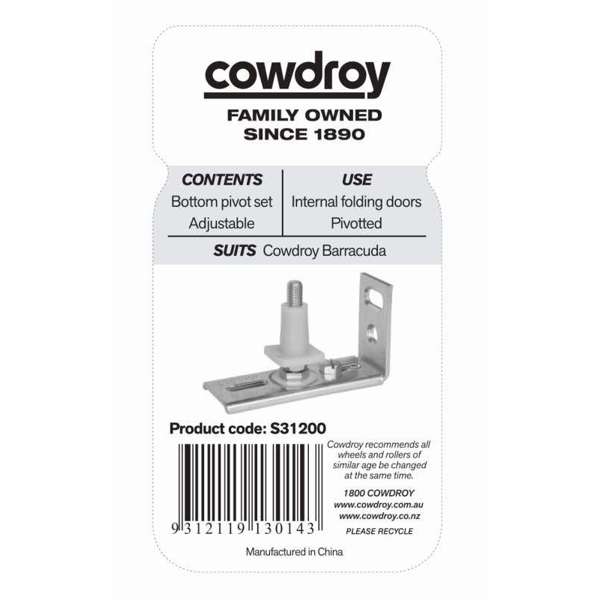 Cowdroy Barracuda Bottom Pivot Set