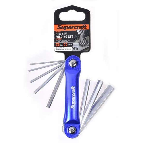 Supercraft 8 Piece MET Folding Hex Key