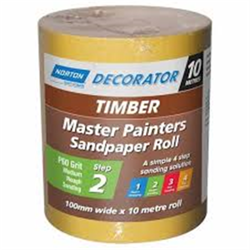 Medalist Sandpaper Roll White Non Clogging 115mm x 10m 120G