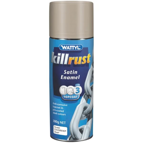 Wattyl Killrust Enamel Spray Satin Dune 300g